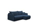 ECKSOFA Claudio 3 Sitzplätze Dunkelblau