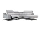 ECKSOFA FIERO 5-Sitzer mit 1 Relaxfunktion, hellgrau