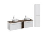 BADMÖBEL 180cm Zelie 2er-Set Weiß