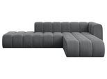 ECKSOFA modulares Sofa Zuvon-L1 - 296x177x70 cm Dunkelgrau