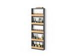 WEINGLASREGAL Regusa Goldkraft Eiche/Anthrazit 60 x 180 cm
