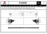 EAI Gelenkwelle, Achsantrieb tl10220 für TOYOTA