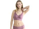 Bralette SLOGGI "ZERO Feel Bliss", Damen, Gr. XS, N-Gr, lila (lila clover), Spitze, Obermaterial: 76% Polyamid, 24% Elasthan, BHs Bralette, herausnehmbare, atmungsaktive Pads, Stretch-Spitze, mittlerer Halt