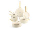 GreenPan , Creme, Goldfarben , Metall, Glas , 0 l , rund ,