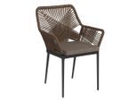 Ambia Garden Gartensessel , Anthrazit, Braun, Grau , Metall, Kunststoff, Textil , Füllung: Schaumstoff , Rundrohr , 62x87x64 cm , Gartenmöbel, Gartenstühle, Gartensessel