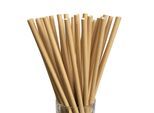 Trinkhalme LUXENTU "Papier-Trinkhalme Jumbo 20 cm 100er Set", beige (natur), B:2cm H:25cm L:2cm T:2cm Ø:0,8cm, Küchenhelfer-Sets, Aus stabilem und hochwertigem Papier, ungebleicht, frei von Chemikalien, 100% biologisch abbaubar, absolut geschmacksneutral