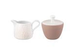 Milch- und Zuckerset SELTMANN WEIDEN "Milch- und Zucker-Set Life Fashion je 260 ml", rosa (posh rose), 2, Porzellan, Geschirr-Sets, Spülmaschinengeeignet, Mikrowellenfest, Ofenfest