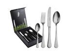 Besteck-Set "Tafelbesteck inkl. Besteckbox Landhaus Vintage 24er Set silber", silber, 24, PICARD & WIELPÜTZ SOLINGEN, Essbesteck-Sets, Spülmaschinengeeignet