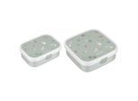 Lunchbox MEPAL "Brotdosen-Set Campus (2025) 2er Set", grün (little farm), B:2cm H:2cm L:2cm, Kunststoff, Lebensmittelaufbewahrungsbehälter, Lunchbox, Spülmaschinenfest