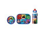 Lunchbox MEPAL "Lunchset Campus 3er Set", bunt (avengers), B:2cm H:2cm L:2cm, ABS-Kunststoff, Lebensmittelaufbewahrungsbehälter, Lunchbox