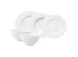 Geschirr-Set VILLEROY & BOCH "Einsteiger-Set Royal 8er Set weiß", weiß, 8, Porzellan, Geschirr-Sets, Geschirr-Set, Spülmaschinengeeignet, Mikrowellengeeignet