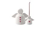 Dekofigur "Schutzengel-Set Sending Love With Love 2er Set weiß", weiß, B:2cm H:2cm T:2cm, LIKE. BY VILLEROY & BOCH, Dekofiguren