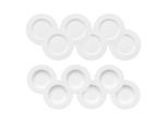 Geschirr-Set VILLEROY & BOCH "Tafelset Royal 12er Set weiß", weiß, 12, Porzellan, Geschirr-Sets, Geschirr-Set, Spülmaschinengeeignet, Mikrowellenfest