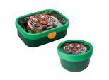 Lunchbox MEPAL "Obst- und Bentobox Wild Tiger Campus 300 & 750 ml bunt", bunt, B:2cm H:2cm L:2cm, Kunststoff, Lebensmittelaufbewahrungsbehälter, Lunchbox