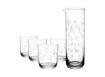 Gläser-Set VILLEROY & BOCH "Trinkgläserset mit Karaffe Toy's Delight transparent", bunt (transparent), B:2cm H:2cm, Kristallglas, Trinkgefäße, Spülmaschinenfest