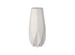 Dekovase GOEBEL "Vase Polygono Star 33,5 cm weiß", weiß, B:14cm H:33,5cm T:14cm Ø:14cm, Vasen, Abwischbar