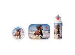 Lunchbox MEPAL "Lunchset Campus 3er Set", bunt (wild horse), B:2cm H:2cm L:2cm, ABS-Kunststoff, Lebensmittelaufbewahrungsbehälter, Lunchbox