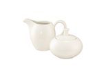 Milch- und Zuckerset SELTMANN WEIDEN "Milch- & Zuckerset Savona Fine Diamond 2er Set creme", beige (creme), 2, Porzellan, Geschirr-Sets, Spülmaschinenfest, Mikrowellensicher, Ofenfest
