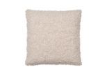 Blomus Fellkissenbezug Teddy, Beige, Textil, rechteckig, 50x50 cm, Wohntextilien, Bezüge, Kissenbezüge