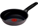 Bratpfanne TEFAL "Ceramic Control Grey", grau, B:21,8cm H:7,7cm L:37,6cm Ø:20cm, Pfannen, Bratpfanne, Keramikbeschichtung, Induktion, Thermo-Signal Temperaturanzeiger