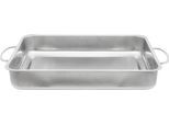 Auflaufform ELO BASIC, silber (edelstahl), B:20cm L:26cm T:5,5cm, Edelstahl, Auflaufformen