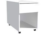 Mid.you , Weiß , Kunststoff , 1 Schublade(n) Schubladen , 39x55x70 cm , erweiterbar, griffloses Öffnen , Büromöbel, Rollcontainer