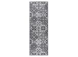 Kayoom , Grau , Textil , Boho , rechteckig , 60x180 cm , für Fußbodenheizung geeignet, in verschiedenen Größen erhältlich, strapazierfähig ,