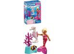 Konstruktions-Spielset PLAYMOBIL "Meerjungfrau mit Seepferdchen (72109), Fantasy & Magic", bunt, Spielbausteine, Kinder, Kunststoff, Konstruktions-Spielset