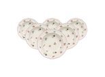 Schale VILLEROY & BOCH "Salatschalen Petite Fleur ø 20,5 cm 6er Set weiß", weiß, B:20,5cm H:3,9cm L:20,5cm T:20,5cm Ø:20,5cm, Schüsseln, Schale, Spülmaschinengeeignet, Mikrowellengeeignet