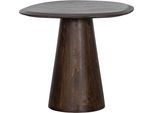 Beistelltisch WOOOD "Posture aus Mangoholz mit organischer Platte und Standfuß 60x53x51 cm", walnuss, B:60cm H:52cm T:50cm, Tische, Beistelltisch, Tragkraft 15 kg, Standfuß Ø 16–29 cm, Plattendicke 3 cm