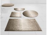 Badematte GRUND "Mistral" Gr. 7, braun (champagner, braun), H:20mm, Kunstfaser, Badematten, Badematte, meliertes Design, Ombré-Look, auch als 3 teiliges Set, Made in Europe