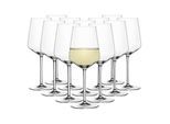 Weißweinglas SPIEGELAU "Weißweingläser Style 440 ml 12er Set transparent", bunt (transparent), B:8,5cm H:22,2cm Ø:8,5cm, Glas, Trinkgefäße, Weißweinglas, Spülmaschinenfest