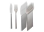 Fischbesteck VILLEROY & BOCH "Fischbesteck Piemont 6er Set silber", silber, 12, Essbesteck-Sets, Fischbesteck, Spülmaschinenfest