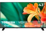 TOSHIBA LED-Fernseher "43UV1563DDW", Energieeffizienz: D, schwarz, 43 ″, Fernseher, LED-Fernseher