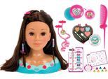 Frisier- & Schminkkopf KLEIN "Princess Coralie, Mia", bunt, Frisierköpfe, KinderH:27cm, Kunststoff, Frisier- & Schminkkopf, H:27cm