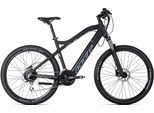 E-Bike ADORE "Enforce" Gr. 49, schwarz (schwarz, schwarz), Elektrofahrräder, 49cm, 27,5 Zoll (69,85cm), E-Bike, Pedelec, Elektrofahrrad für Damen u. Herren, MTB