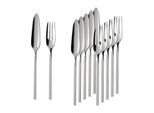 Fischbesteck VILLEROY & BOCH "Fischbesteck NewWave 6er Set silber", silber, 12, Essbesteck-Sets, Fischbesteck, Spülmaschinenfest