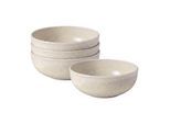 Schale "Poke Schalen Perlemor Sand ø 18 cm 4er Set beige", beige, B:18cm H:7,1cm L:18cm T:18cm Ø:18cm, LIKE. BY VILLEROY & BOCH, Schüsseln, Schale, Spülmaschinengeeignet, Mikrowellengeeignet