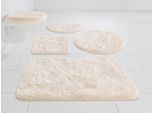 Badematte GRUND "Melos, Badvorleger, Badezimmer Teppich, sehr weich" Gr. 7, beige, H:27mm, Kunstfaser, Badematten, Badematte, melierte Optik, sehr weicher Flor, Melange-Effekt, Made in Europe