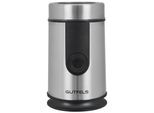 GUTFELS Kaffeemühle "COFFEE 5010", silber, B:9,8cm H:16,6cm T:9,8cm, Kaffeemühlen, zum Mahlen von Kaffeebohnen und Zerkleinern von Gewürzen oder Nüssen., Kaffeemühle