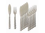 Fischbesteck VILLEROY & BOCH "Fischbesteck Boston 6er Set silber", silber, 12, Essbesteck-Sets, Fischbesteck, Spülmaschinenfest