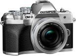 OLYMPUS Systemkamera "E-M10 Mark IV", silber (silberfarben), B:12,17cm H:8,46cm T:4,9cm, Fotokameras, +BLS-50, F-5AC USB-AC Adapter, USB cable, Shoulder Strap, Systemkamera