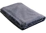 Tagesdecke KARE DESIGN "Wohndecke Mika, Kunstfelldecke, 150x200 cm", grau, B:150cm L:200cm, Polyester, Tagesdecken, Tagesdecke, flauschig und warm