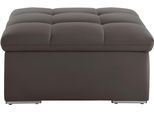 Sitzhocker DOMO COLLECTION "Lagoa moderne Steppung im Sitz, elegant und zeitlos, B/T 87/87cm", grau (stone), B:87cm H:40cm T:87cm, Hocker, Sitzhocker, in großer Farbauswahl