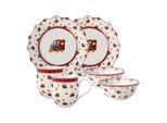 Geschirr-Set VILLEROY & BOCH "Frühstücks-Set Lokomotive Toy's Delight 6er Set bunt", bunt, 6, Porzellan, Geschirr-Sets, Geschirr-Set, Handwäsche wird empfohlen