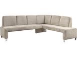 Eckbank EXXPO - SOFA FASHION "Intenso, modern, 263/198 cm (B/T)", taupe, B:263cm H:92cm T:198cm, Zusammensetzung: Polyester 100%, Sitzbänke, Eckbank, hohe Bodenfreiheit, frei im Raum stellbar, hoher Sitzkomfort