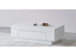 Couchtisch OTTO HOME "Toledo,Breite 110cm eleganter Sofatisch mit Hochglanzelemente", weiß (weiß matt, weiß hg, weiß), B:110cm H:38,5cm T:60cm, Tische, Couchtisch, Kaffeetisch mit 1 Schublade, Wohnzimmertisch