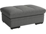 Polsterhocker SIT & MORE "Viola", grau, B:102cm H:43cm T:68cm, 100% Polyester, Hocker, Polsterhocker, mit praktischen Stauraum