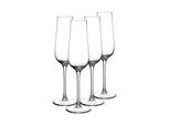 Champagnerglas VILLEROY & BOCH "Champagnergläser Purismo Specials 120 ml 4er Set transparent", bunt (transparent), B:7,2cm H:25cm Ø:7,2cm, Glas, Trinkgefäße, Champagnerglas, Spülmaschinenfest