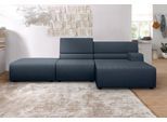 Ecksofa EGOITALIANO "Babouche, Designsofa mit außergewöhnlichem Sitzkomfort zum Wohlfühlen", grau (smoke), B:287cm H:80cm T:98cm, Leder »BULL« (echtes Rindsleder). Geschliffenes, pigmentiertes und behandeltes Rindsleder mit einer Dicke von 1, 3-1, 5 mm. Dieses Leder zeigt eine ziemlich weiche Hand mit einem halb undurchsichtigen Aussehen. Es handelt sich um ein geschütztes Leder. Eine leichte Deck